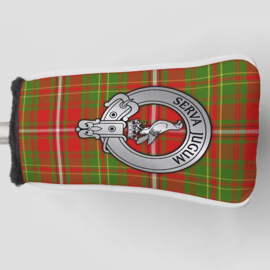 Clan Hay Crest & Tartan Golfheadcover (Voorkant)