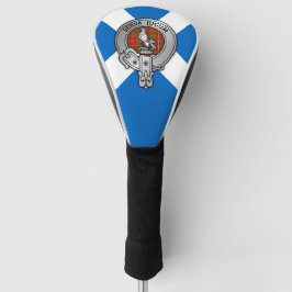 Clan Hay Crest & Tartan op Saltire Golfheadcover