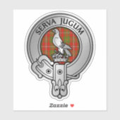 Clan Hay Crest & Tartan Sticker (Vel)