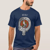 Clan Hay Crest & Tartan T-shirt (Voorkant)