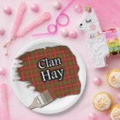 Clan Hay Scottish Tartan Paint Brush Papieren Bordje (Feest)