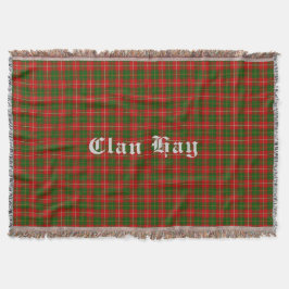 Clan Hay Tartan Throw Blanket Deken