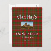 Clan Hay's Old Slains Castle Coffee Co. Briefkaart (Voorkant / Achterkant)