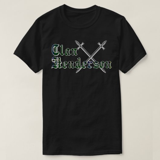 Clan Henderson achternaam achternaam Scottish Tart T-shirt (Design voorkant)