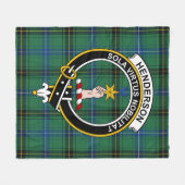 Clan Henderson Ancient Tartan Pset Fleece Deken (Voorkant (Horizontaal))