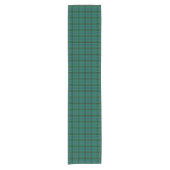 Clan Henderson Bright Green en Blue Tartan Korte Tafelloper (Voorkant)