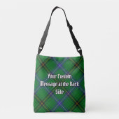 Clan Henderson Crest over Tartan Crossbody Tas (Achterkant)