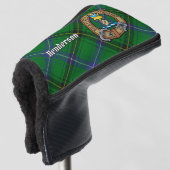 Clan Henderson Crest over Tartan Golfheadcover (3/4 voorkant)