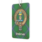 Clan Henderson Crest over Tartan Luchtverfrisser (Links)