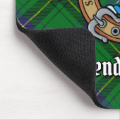 Clan Henderson Crest over Tartan Muismat (Hoek)