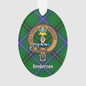 Clan Henderson Crest over Tartan Ornament (voorkant)