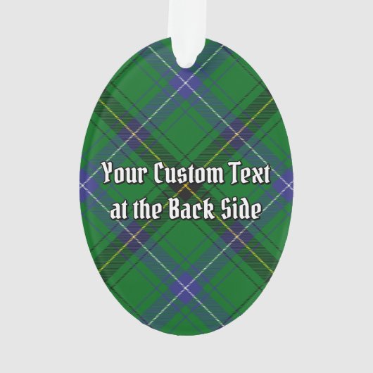 Clan Henderson Crest over Tartan Ornament (achterkant)