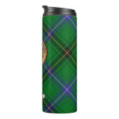 Clan Henderson Crest over Tartan Thermosbeker (Geroteerd rechts)