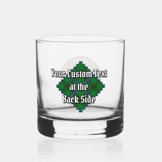 Clan Henderson Crest over Tartan Whisky Glas (Achterkant)
