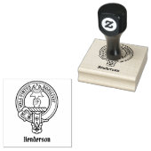 Clan Henderson Crest Rubber Stamp Rubberstempel (Gestempeld)