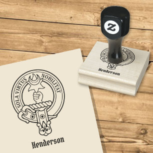 Clan Henderson Crest Rubber Stamp Rubberstempel