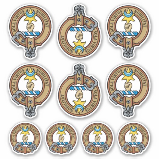 Clan Henderson Crest Sticker Set (Voorkant)