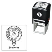 Clan Henderson Crest Zelfinktende Stempel (In situ)