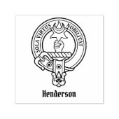 Clan Henderson Crest Zelfinktende Stempel (Design)