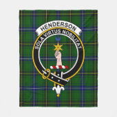 Clan Henderson Modern Tartan Pset Fleece Deken (Voorkant)