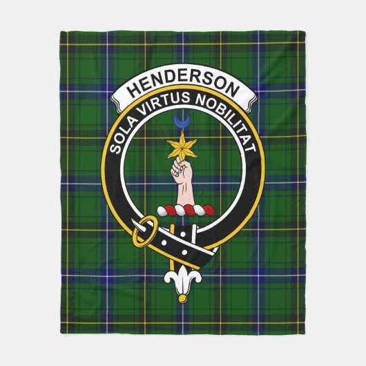 Clan Henderson Modern Tartan Pset Fleece Deken (Voorkant)
