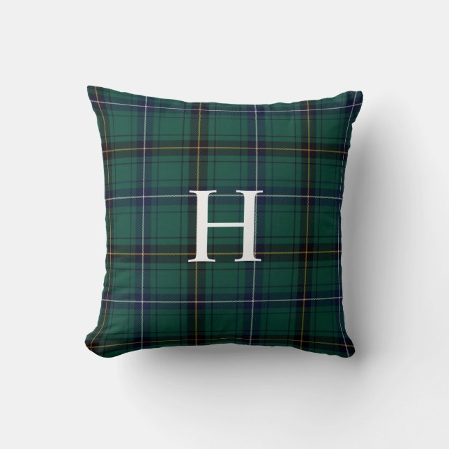 Clan Henderson Monogram Tartan Pset Pillow Kussen (Voorkant)