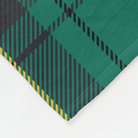 Clan Henderson Pset Green Black Tartan Check Fleece Deken (Hoek)