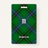 Clan Henderson Tartan Badge (Voorkant)
