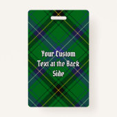 Clan Henderson Tartan Badge (Achterkant)