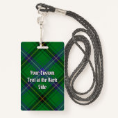 Clan Henderson Tartan Badge (Achterkant met draagriem)