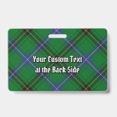 Clan Henderson Tartan Badge (Achterkant)