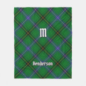 Clan Henderson Tartan Fleece Deken (Voorkant)