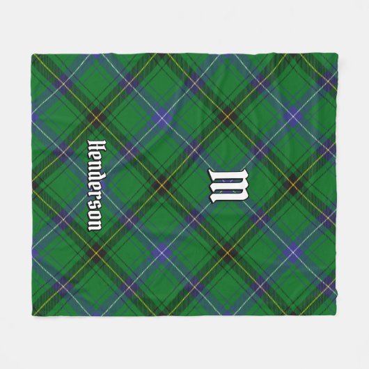 Clan Henderson Tartan Fleece Deken (Voorkant (Horizontaal))