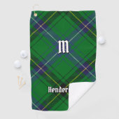 Clan Henderson Tartan Golfhanddoek (Insitu)