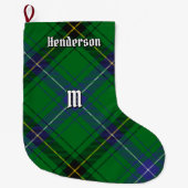 Clan Henderson Tartan Grote Kerstsok (Voorkant)