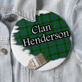 Clan Henderson Tartan Kwast Ronde Button 6,0 Cm (In situ)