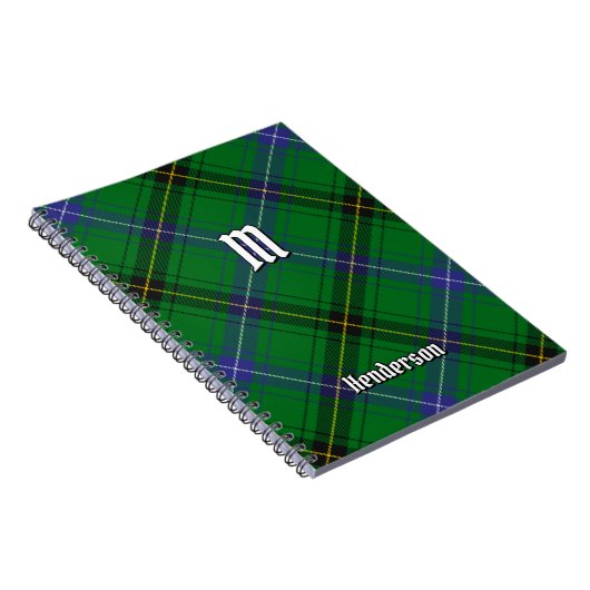 Clan Henderson Tartan Notitieboek (Rechterzijde)
