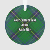 Clan Henderson Tartan Ornament (achterkant)