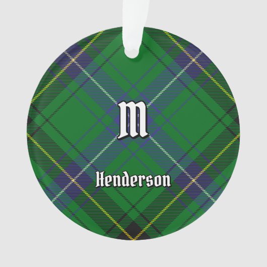 Clan Henderson Tartan Ornament (voorkant)