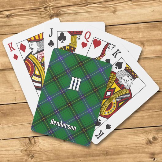 Clan Henderson Tartan Pokerkaarten