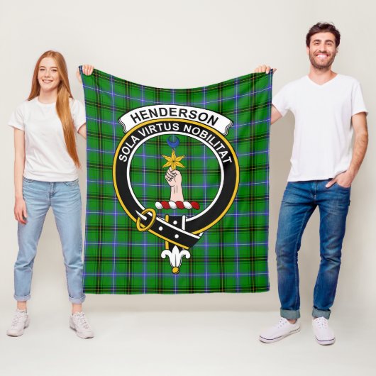 Clan Henderson Tartan Pset Fleece Deken (In situ)