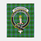 Clan Henderson Tartan Pset Fleece Deken (Voorkant)