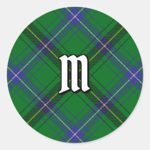 Clan Henderson Tartan Ronde Sticker