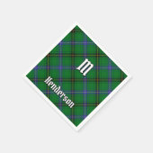 Clan Henderson Tartan Servet (Hoek)
