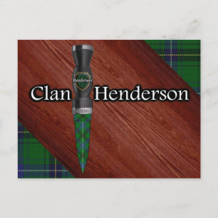 Clan Henderson Tartan Sgian Dubh Blade Briefkaart
