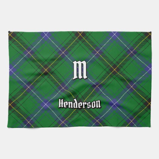 Clan Henderson Tartan Theedoek (Horizontaal)