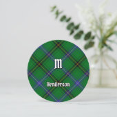 Clan Henderson Tartan uitnodiging (Staand voorkant)