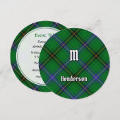 Clan Henderson Tartan uitnodiging (Voorkant / Achterkant)
