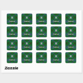 Clan Henderson Tartan Vierkante Sticker (Vel)