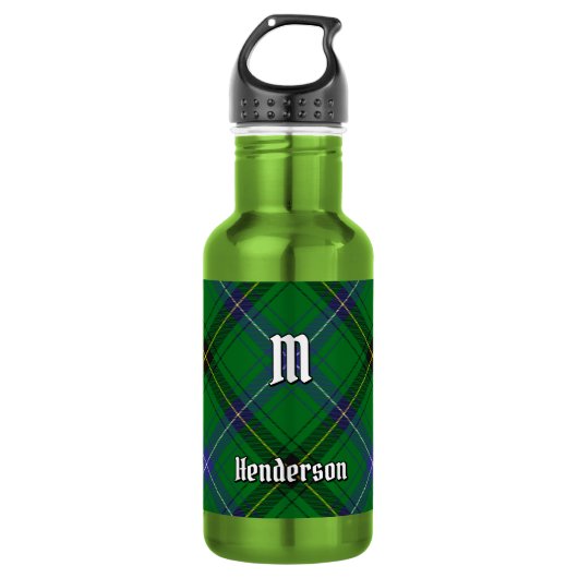 Clan Henderson Tartan Waterfles (Voorkant)